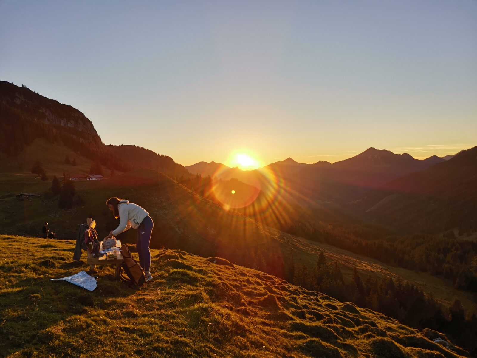 Sonnenuntergang im Herbst